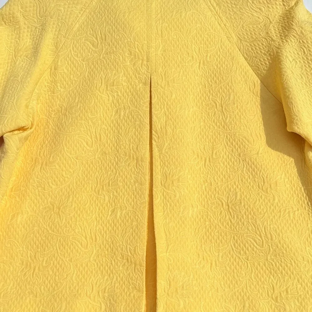 NWT Doncaster Sport Yellow Textured Women's Jacket SIZE 10